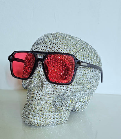 Gafas vintage rojas