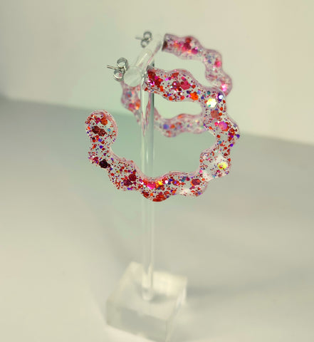 Rayos Bali rojo holográfico