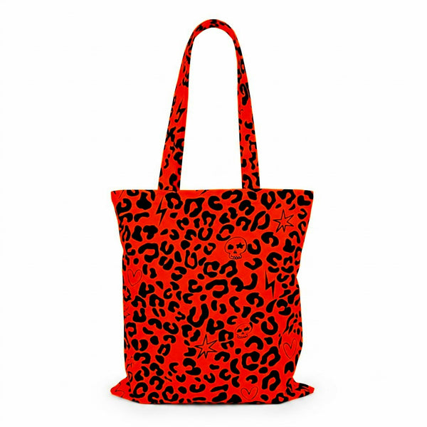 Tote Bag leopardo rojo