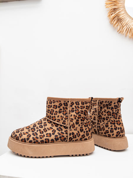 Botas borrego leopardo