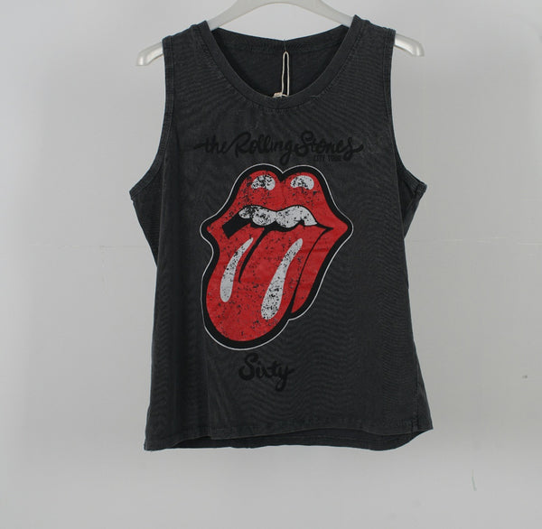 Camiseta tirantes lengua Rollings