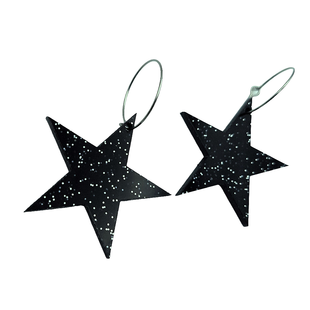 Pendientes estrella Glitter
