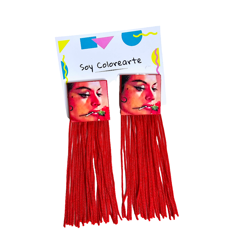 Pendientes Lola rojos