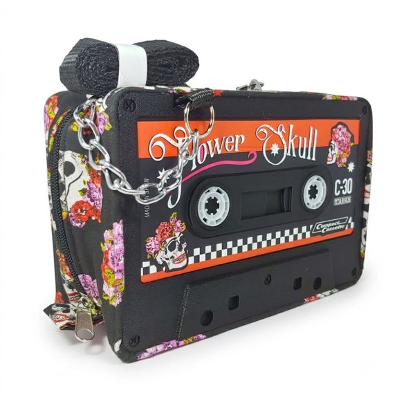 Bolso cassete Flower Skull