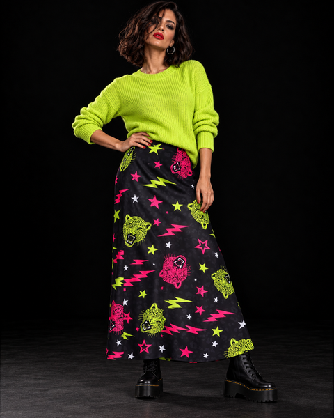 Falda satén Neon Wild (talla 36/42)