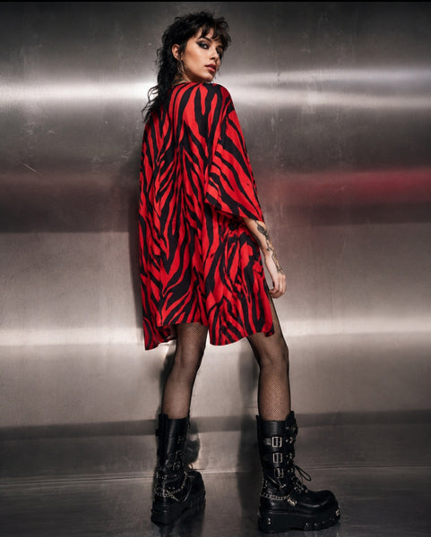 Kimono Red zebra