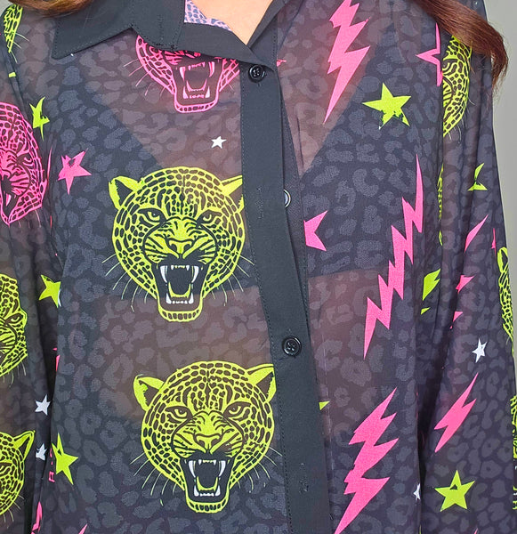 Camisa gasa Electric Panther
