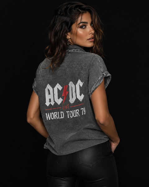 Camisa Acdc gris