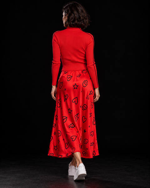 Falda satén Red Doodle (talla 36/42)