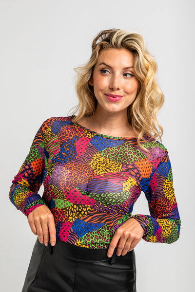 Camiseta gasa animal print