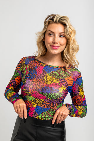 Camiseta gasa animal print