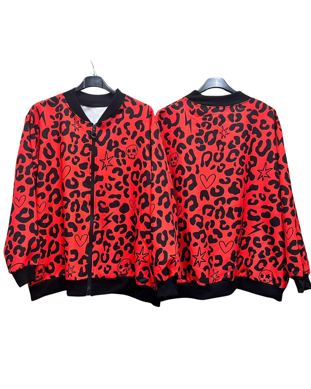 Bomber leopardo rojo