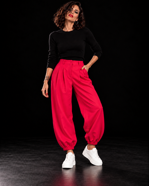 Pantalon puño Lia rojo