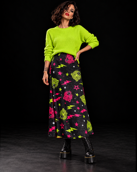 Falda satén Neon Wild (talla 36/42)
