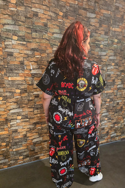 Mono camisero talla grande Rock