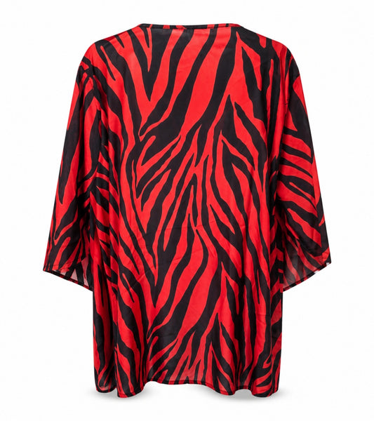 Kimono Red zebra
