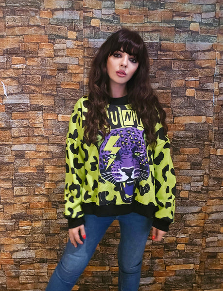 Sudadera punk amarilla