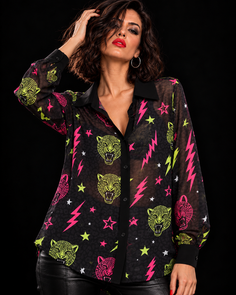 Camisa gasa Electric Panther