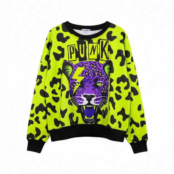 Sudadera punk amarilla
