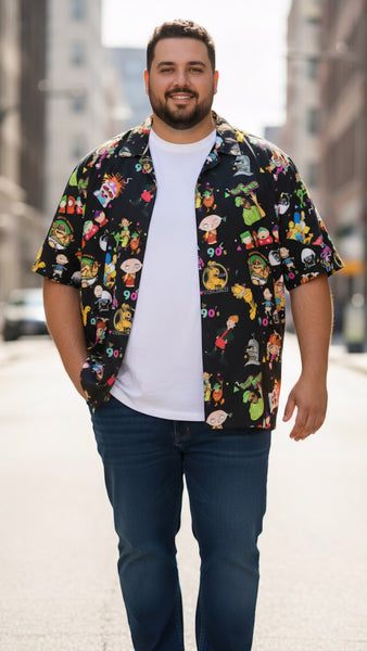 Camisa hawaiana 90's talla grande