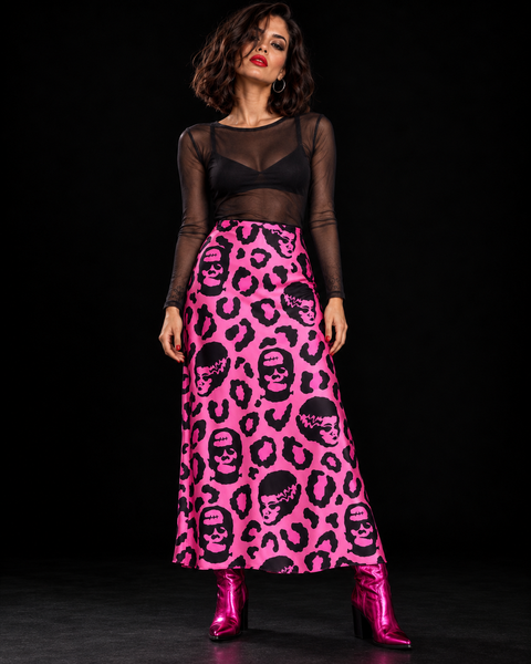 Falda satén Frankestein y Elsa (talla 36/42)