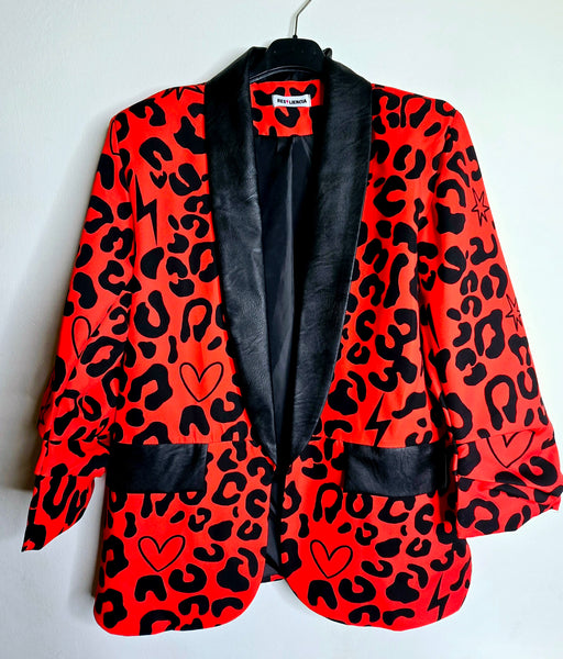 Americana leopardo rojo (talla 36 a 42)