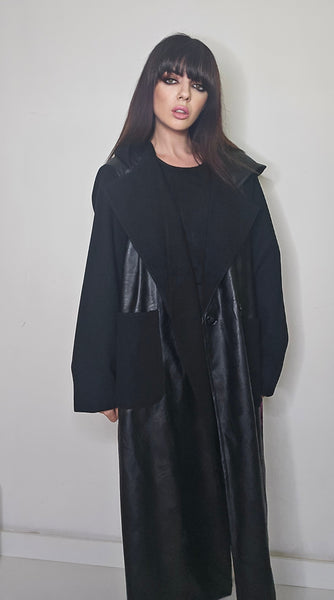 Abrigo paño polipiel pink panther