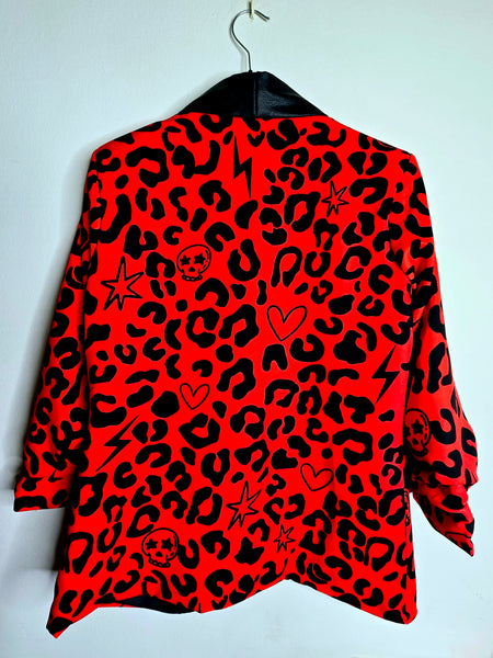 Americana leopardo rojo (talla 36 a 42)