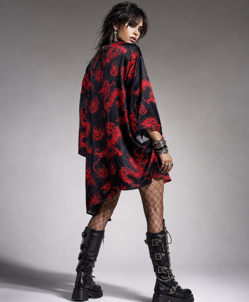Kimono Red dragon
