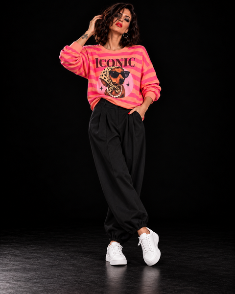 Pantalón puño Lia Negro