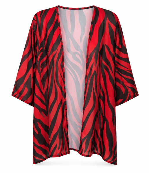 Kimono Red zebra