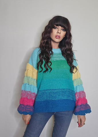 Jersey punto multicolor