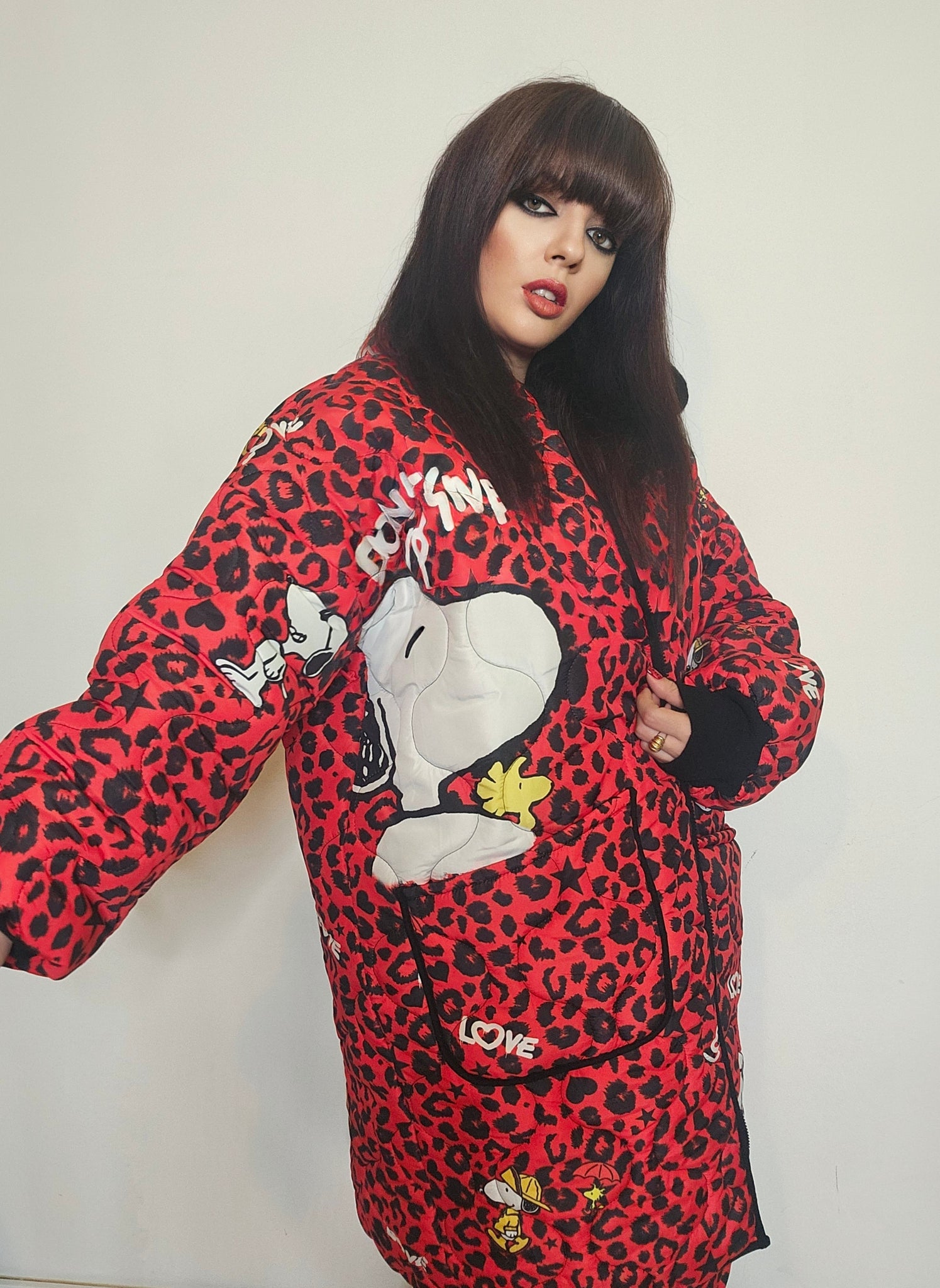 Abrigo acolchado snoopy ( talla grande)