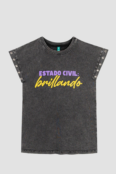 Camiseta sin mangas Brillando