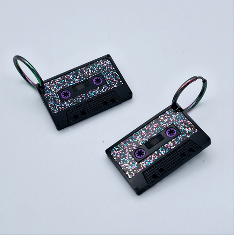 Pendientes cassette multicolor