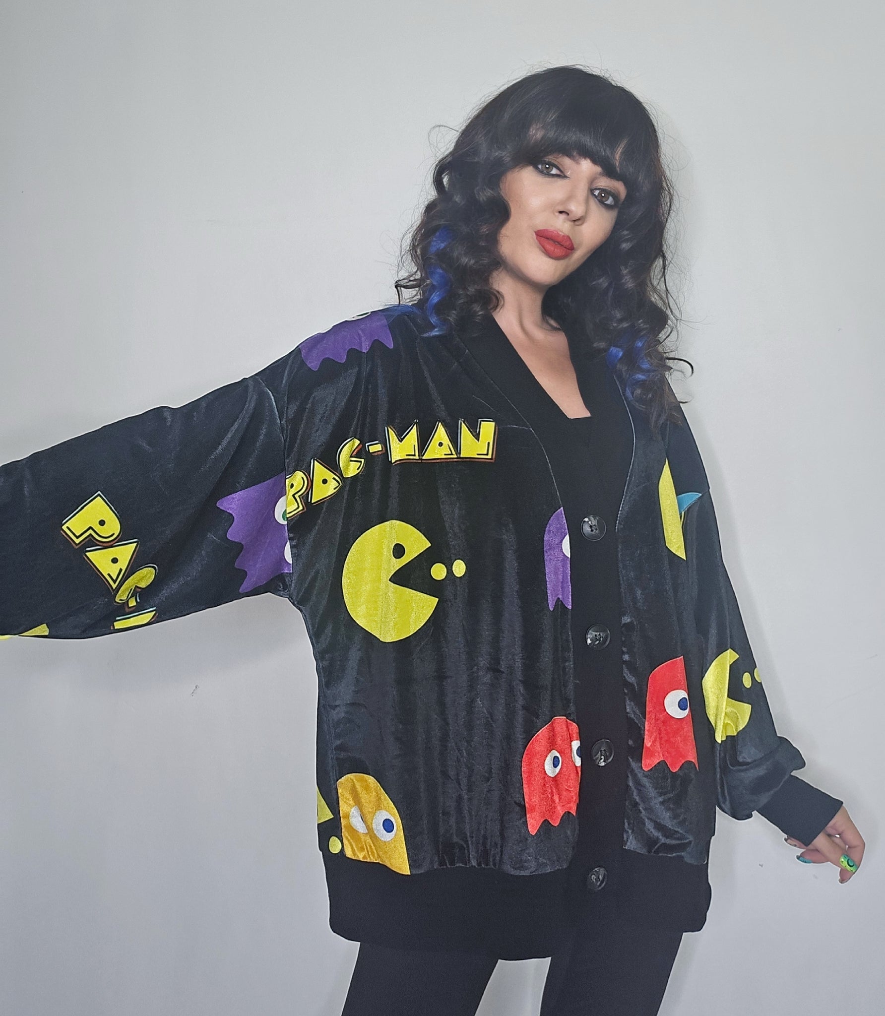 Chaqueta terciopelo pacman