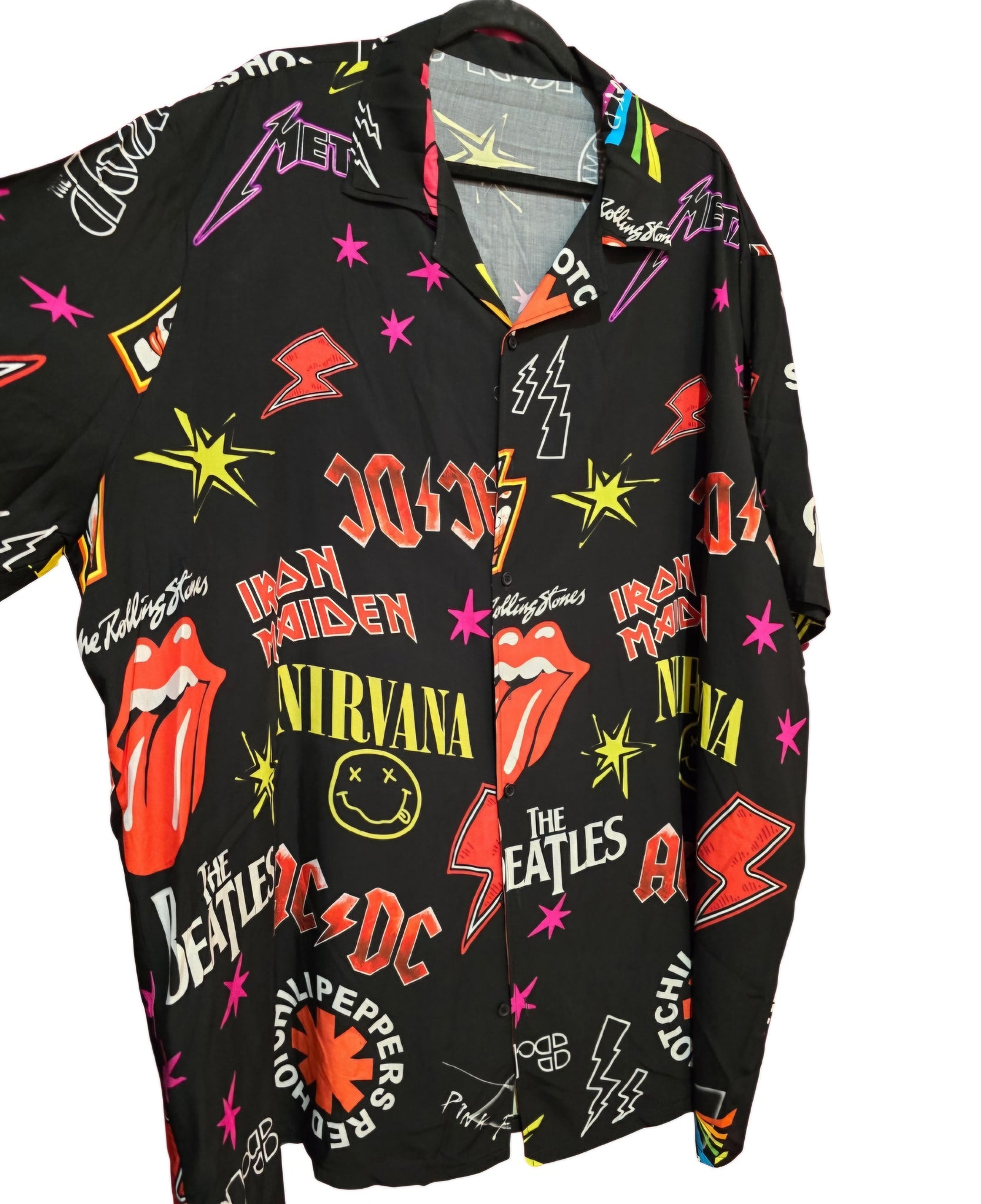 Camisa hawaiana Rock talla grande