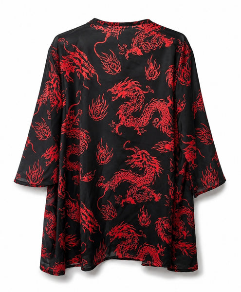 Kimono Red dragon