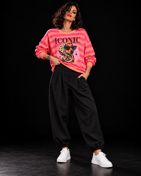 Pantalón puño Lia Negro