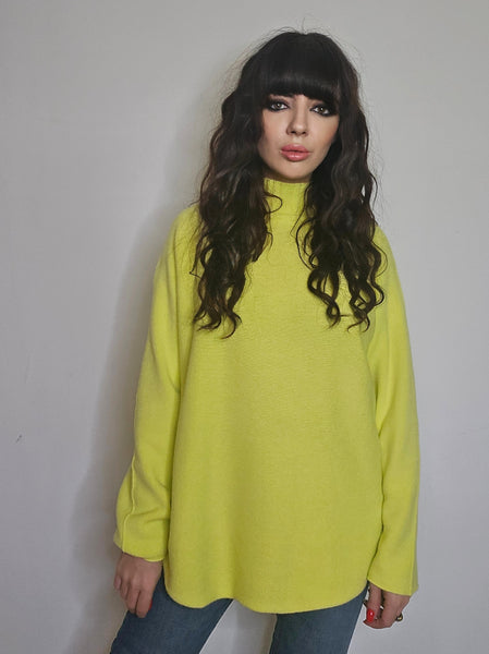 Jersey punto suave amarillo fluor