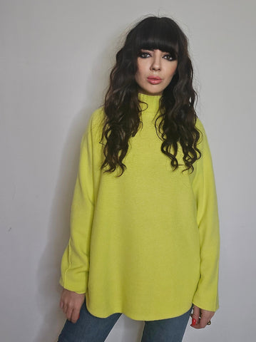 Jersey punto suave amarillo fluor