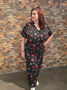 Mono camisero talla grande corazón sagrado