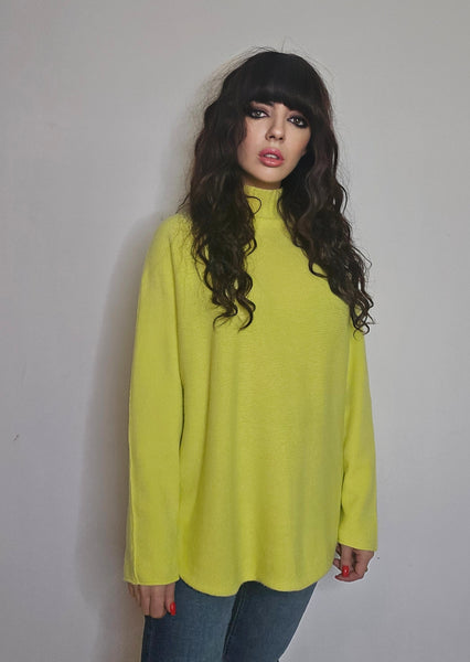 Jersey punto suave amarillo fluor