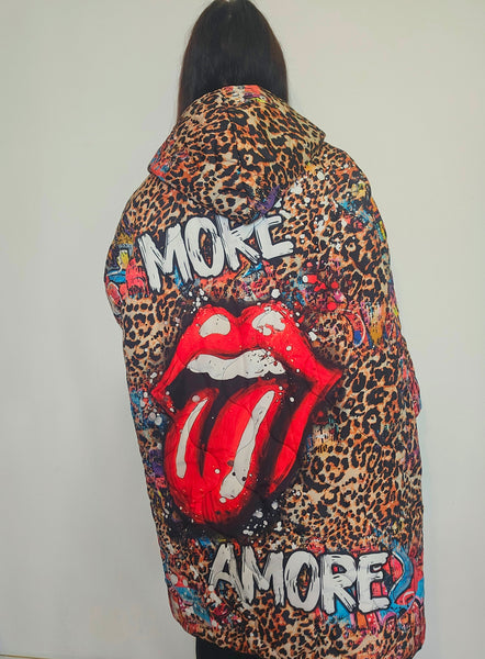 Abrigo acolchado amore ( talla grande)